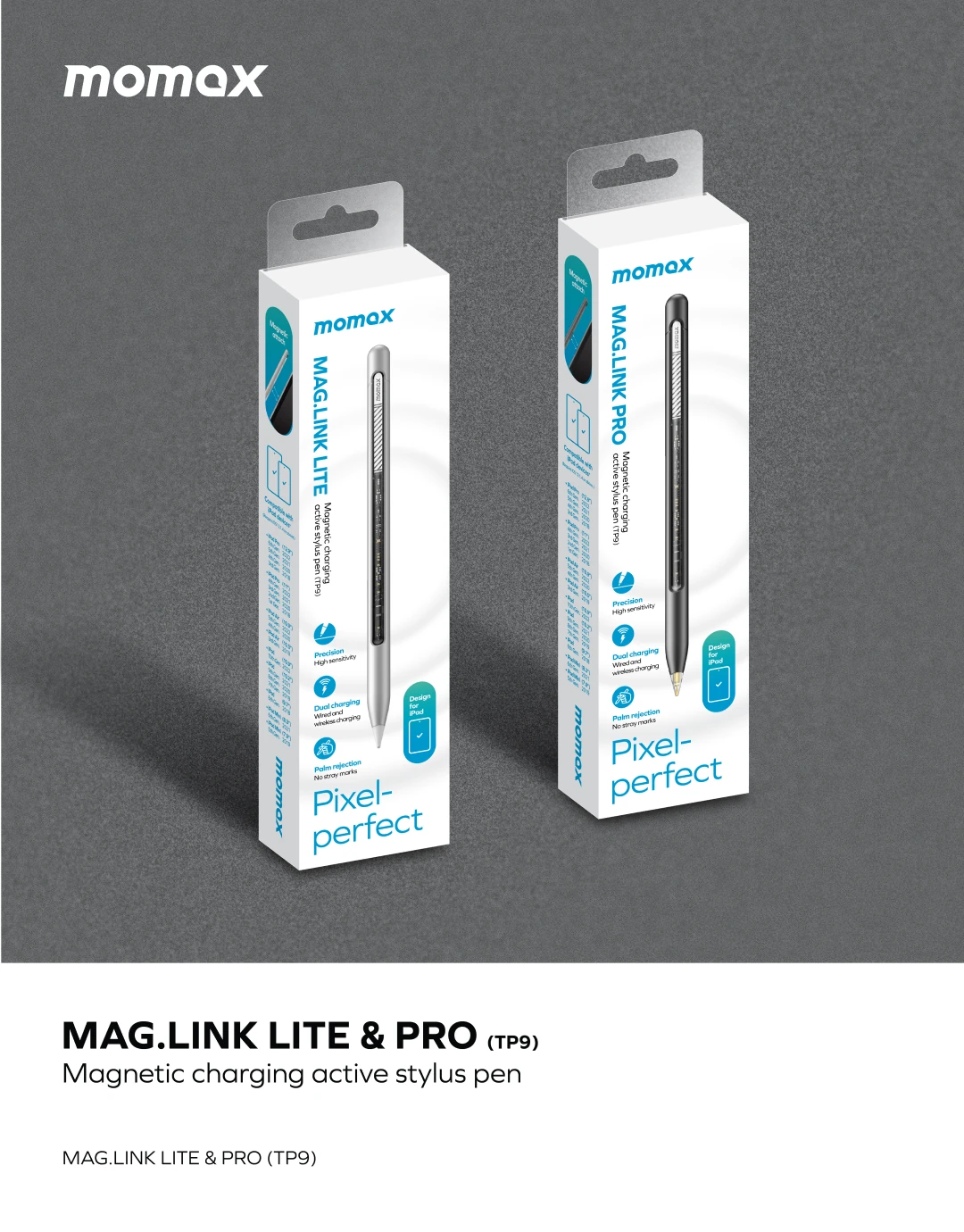 Momax Mag.Link PRO Manyetik Şarjlı Aktif Stylus Kalem pen apple 2024 (1)