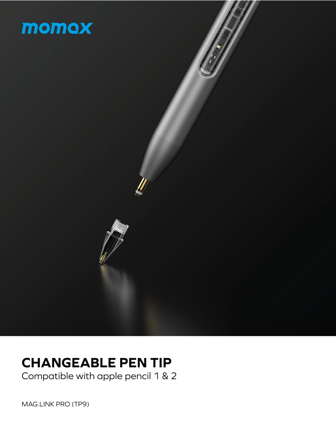Momax Mag.lik Pro Magnetic Charging Active Stylus Pen 4 Emas Bilişim