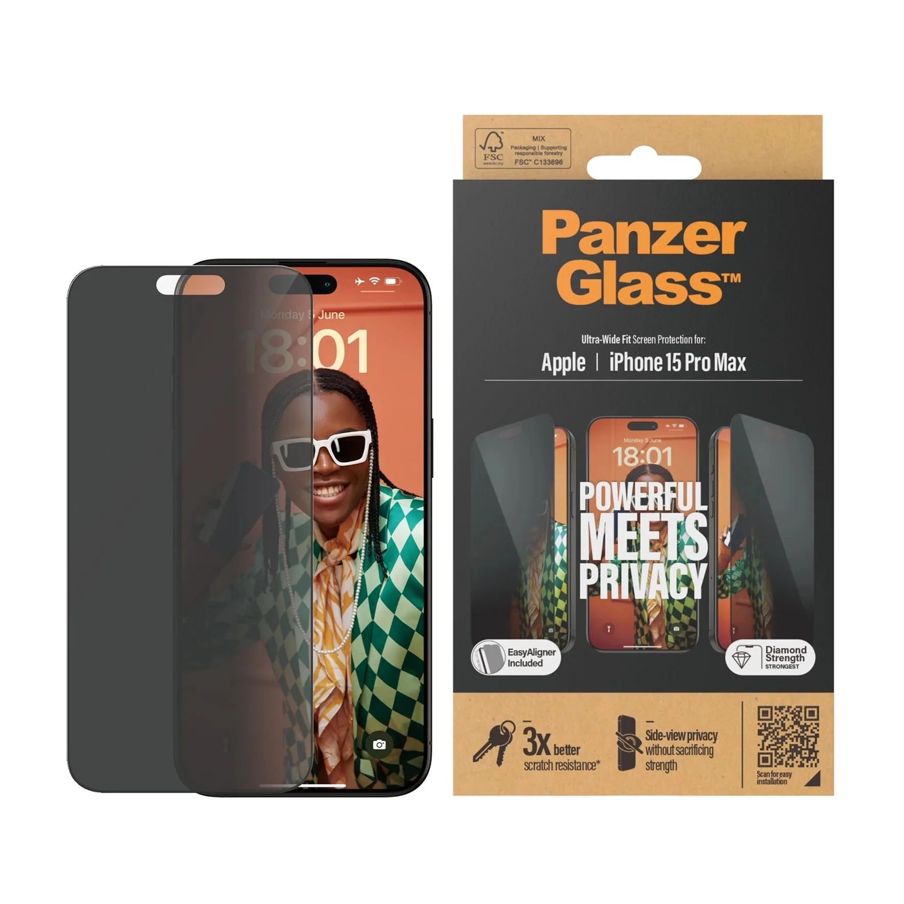 Panzerglass™ Hayalet Ekran Koruyucu W. EASYALIGNER   iPhone 15 Pro Max (3)
