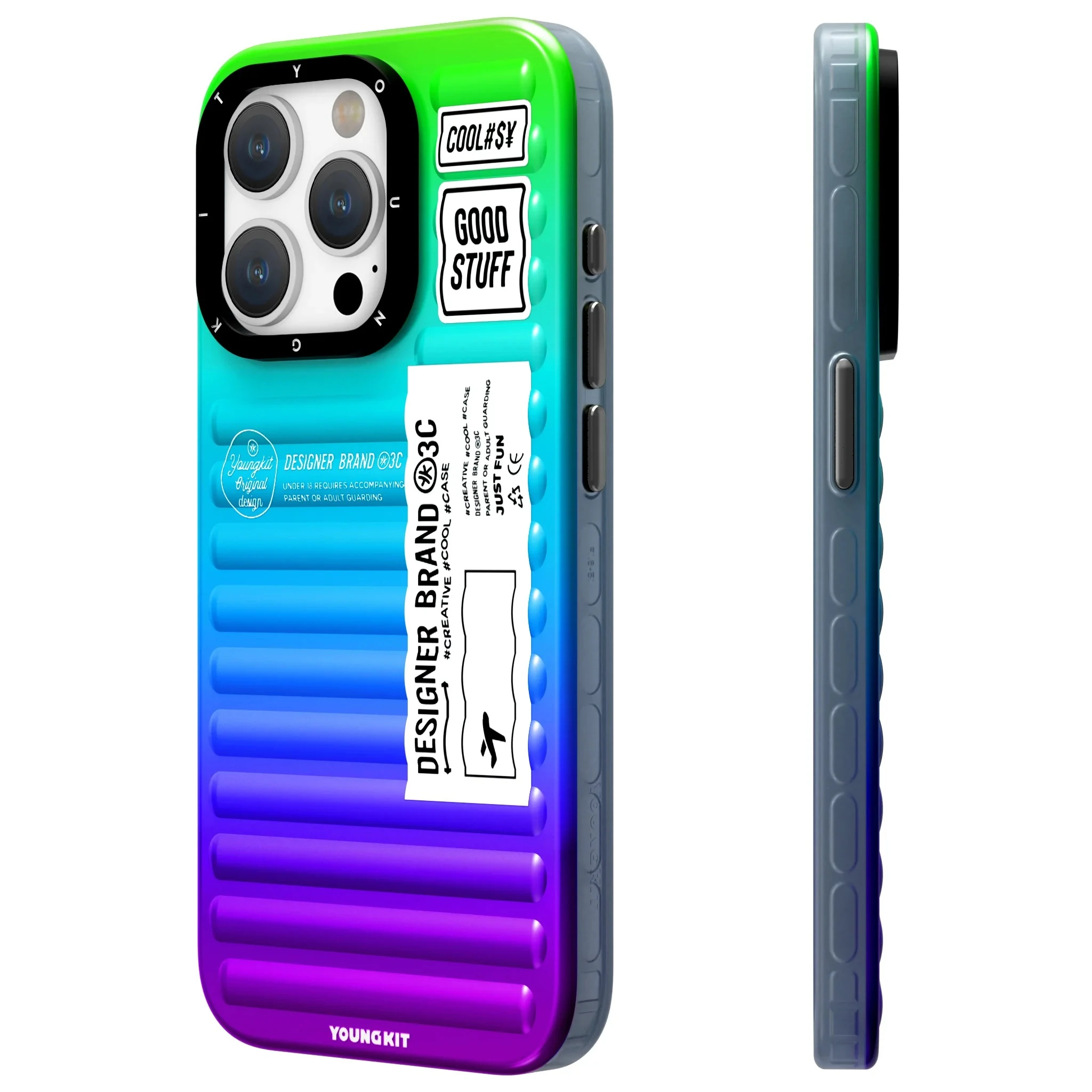 Youngkit Mysterious Multicolor Gradient Kılıf   iPhone 15 Pro (4)