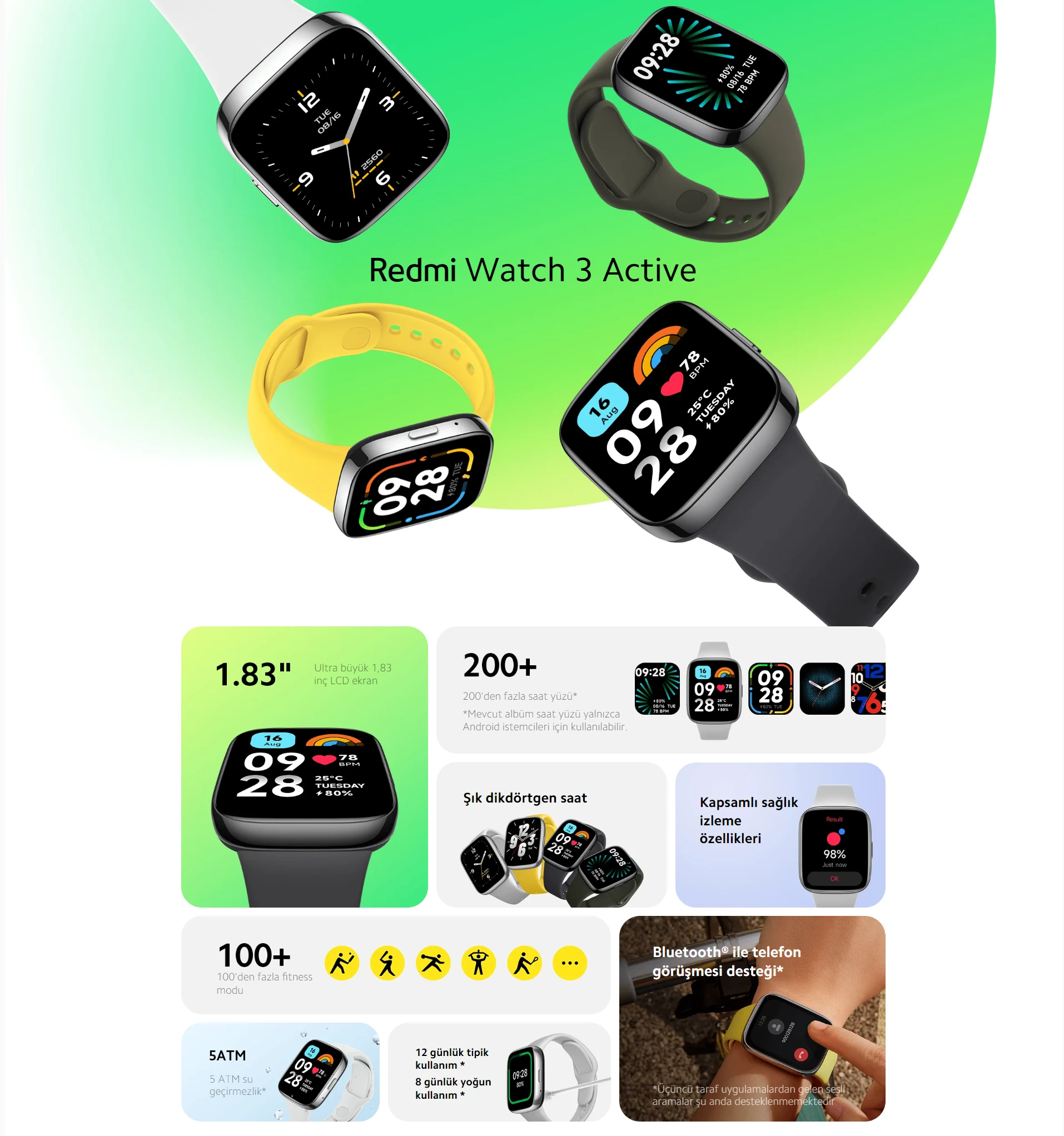 redmi watch 3 active Xiaomi Turkiye (4)
