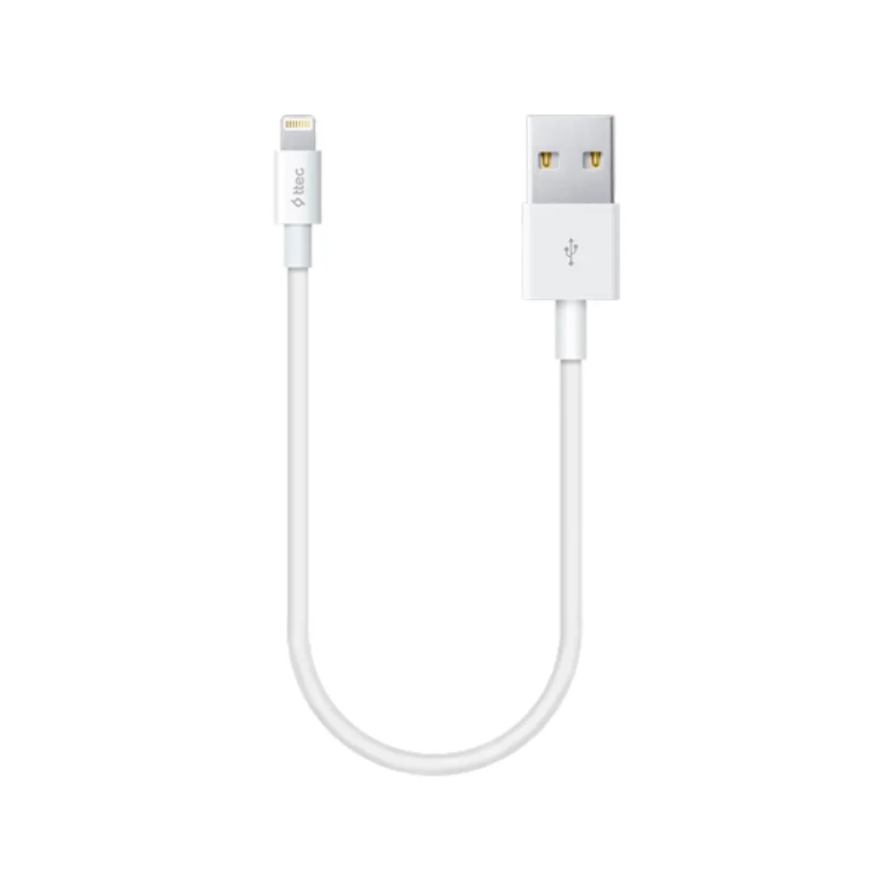 Ttec Mini Cable 30cm USB A   Lightning Şarj Kablosu Beyaz (3)