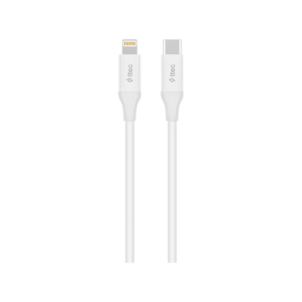 Ttec USB C   Lightning Hızlı Şarj Kablosu 150cm Beyaz (3)